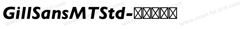 GillSansMTStd字体转换