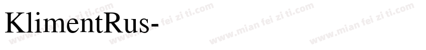 KlimentRus字体转换