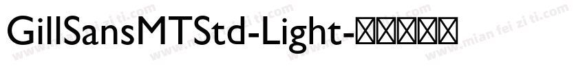 GillSansMTStd-Light字体转换