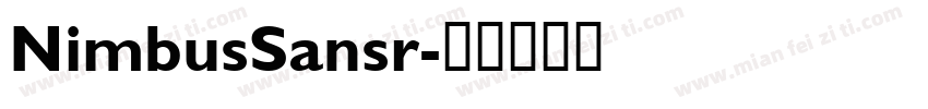 NimbusSansr字体转换