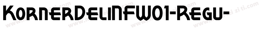 KornerDeliNFW01-Regu字体转换