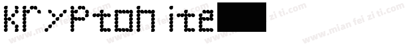 kryptonite字体转换