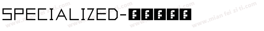 SPECIALIZED字体转换
