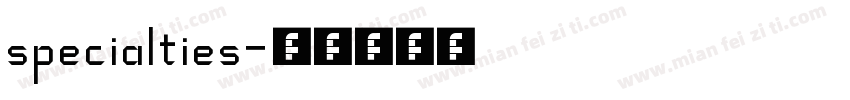 specialties字体转换