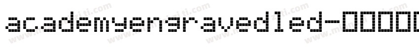 academyengravedled字体转换