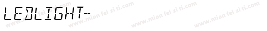 LEDLIGHT字体转换