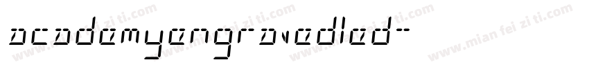 academyengravedled字体转换