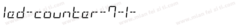 led-counter-7-1字体转换