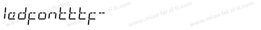 ledfontttf字体转换