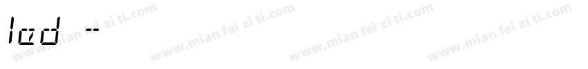 led中字体转换