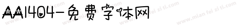 AA1404字体转换