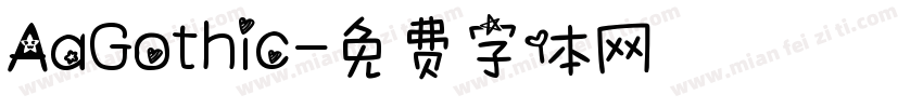 AaGothic字体转换