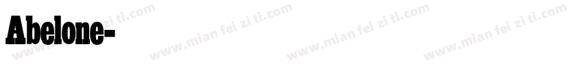 Abelone字体转换