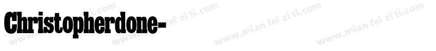 Christopherdone字体转换
