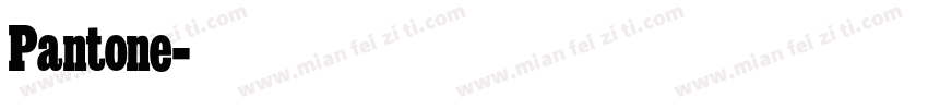 Pantone字体转换