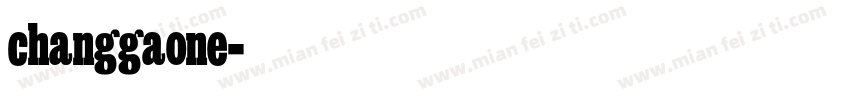 changgaone字体转换
