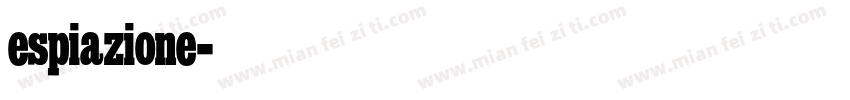 espiazione字体转换