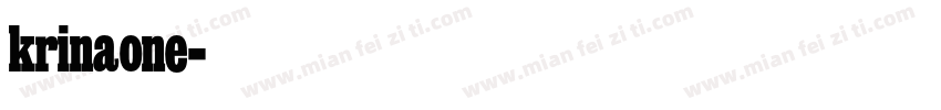 krinaone字体转换