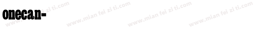 onecan字体转换
