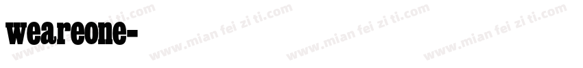 weareone字体转换