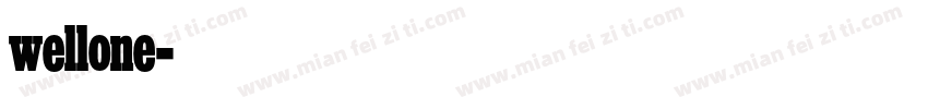 wellone字体转换