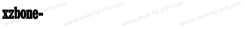 xzbone字体转换