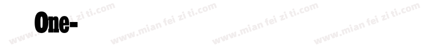 火车One字体转换