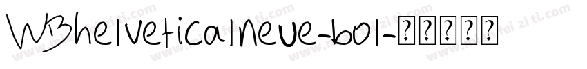 WBhelveticalneue-bol字体转换
