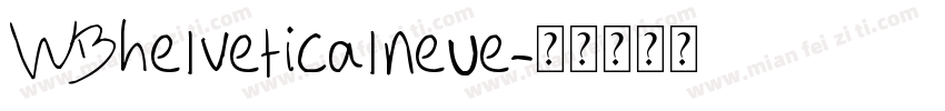 WBhelveticalneue字体转换