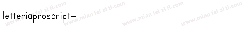 letteriaproscript字体转换