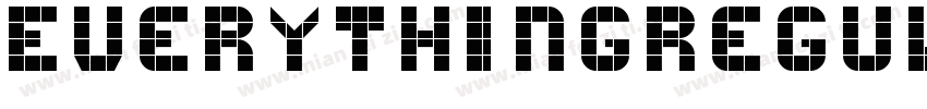 EverythingRegular字体转换