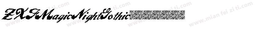 ZXFMagicNightGothic字体转换