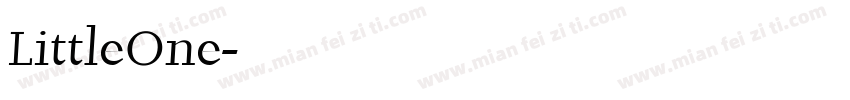 LittleOne字体转换