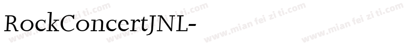 RockConcertJNL字体转换