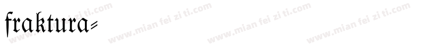 fraktura字体转换