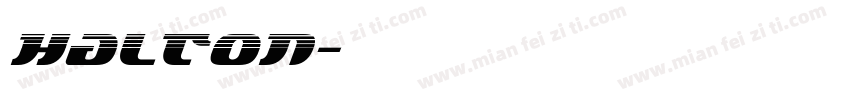 halton字体转换