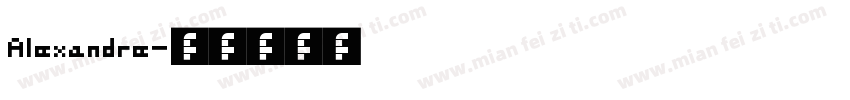 Alexandre字体转换