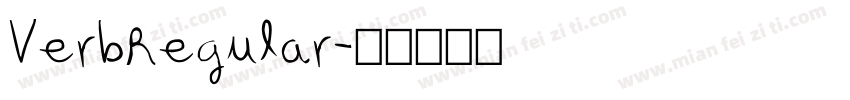 VerbRegular字体转换