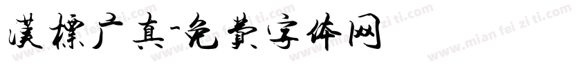 汉标广真字体转换