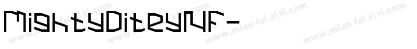 MightyDiteyNF字体转换