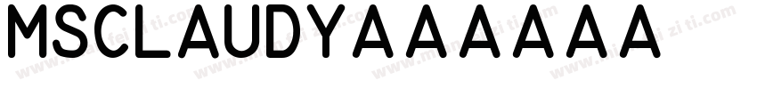 MsClaudy字体转换