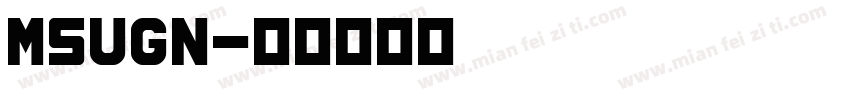 MSUGN字体转换