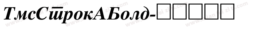 TmsStrokABold字体转换