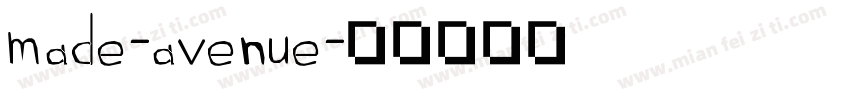 made-avenue字体转换