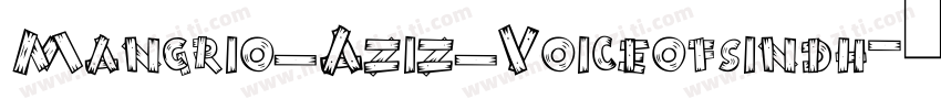 Mangrio_Aziz_Voiceofsindh字体转换