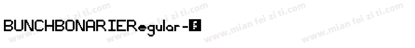 BUNCHBONARIERegular字体转换