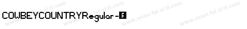 COWBEYCOUNTRYRegular字体转换