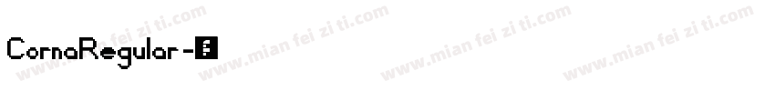 CornaRegular字体转换