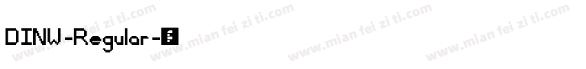 DINW-Regular字体转换