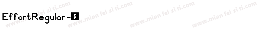 EffortRegular字体转换